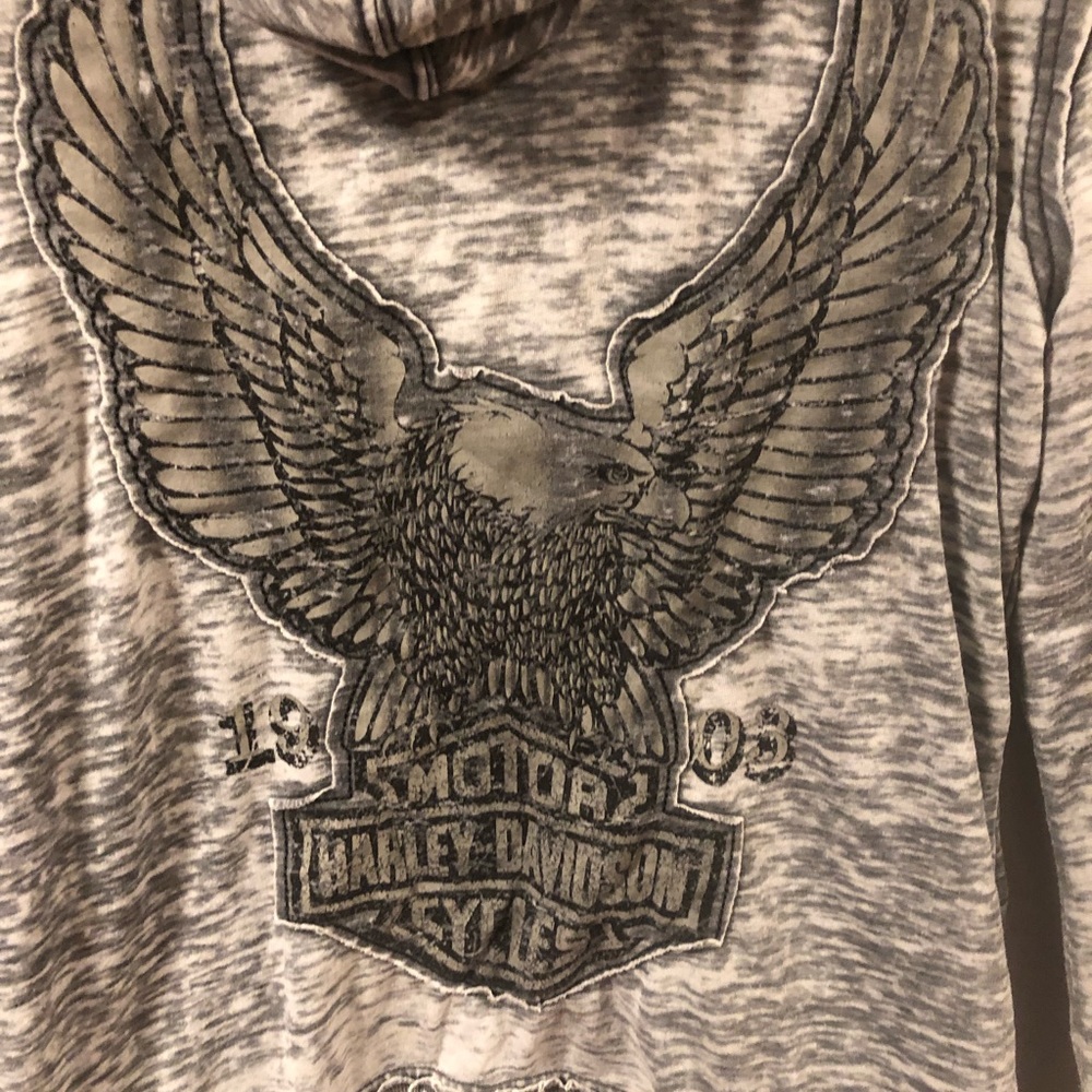 Genuine Harley-Davidson comfy zip hoodie eagle